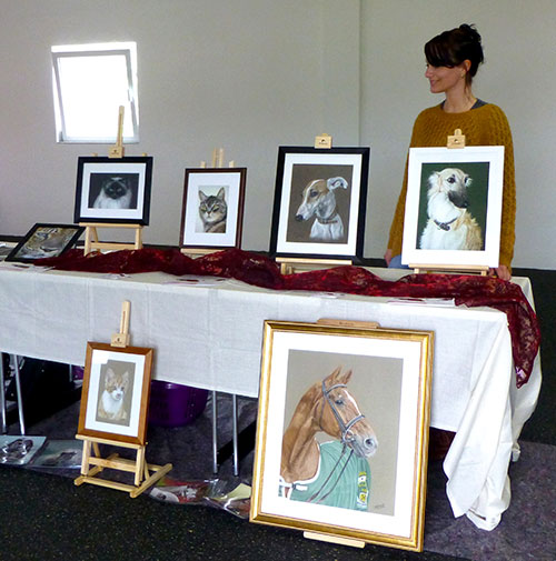 Exhibition of animal portraits and animal drawings by Katja Sauer