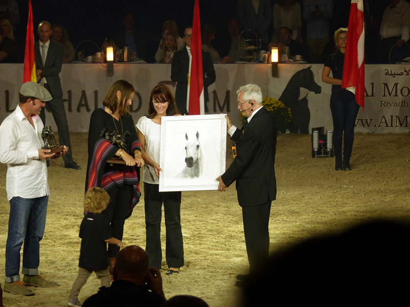 Estopa in Pastellkreide von Katja Sauer - "Lifetime Achievement Award" beim ANC 2016 in Aachen