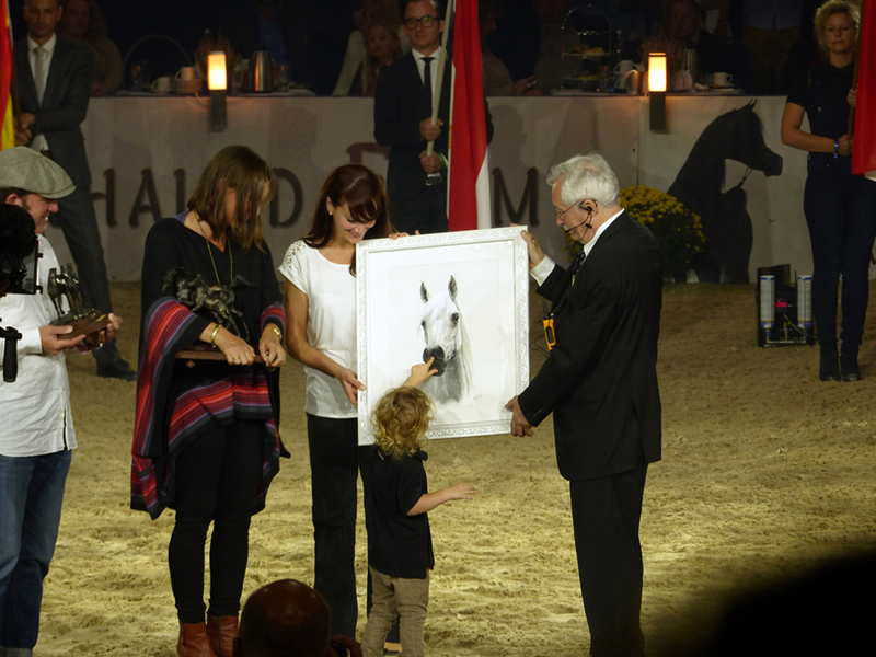 Estopa in Pastellkreide von Katja Sauer - "Lifetime Achievement Award" beim ANC 2016 in Aachen