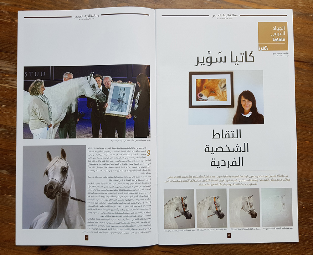 Artikel im Arabian Horse Letter Pferdeportraits